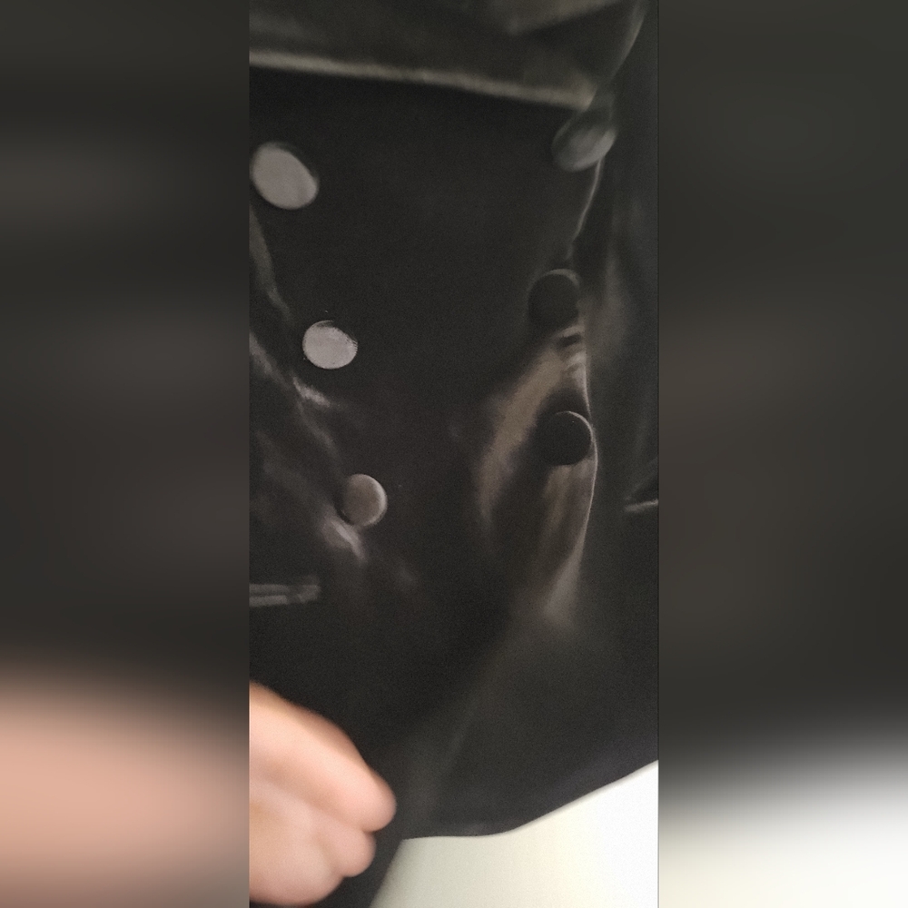 Express Velvet Off The Shoulder Faux Double Breasted Top Size M - Picture 9 of 11